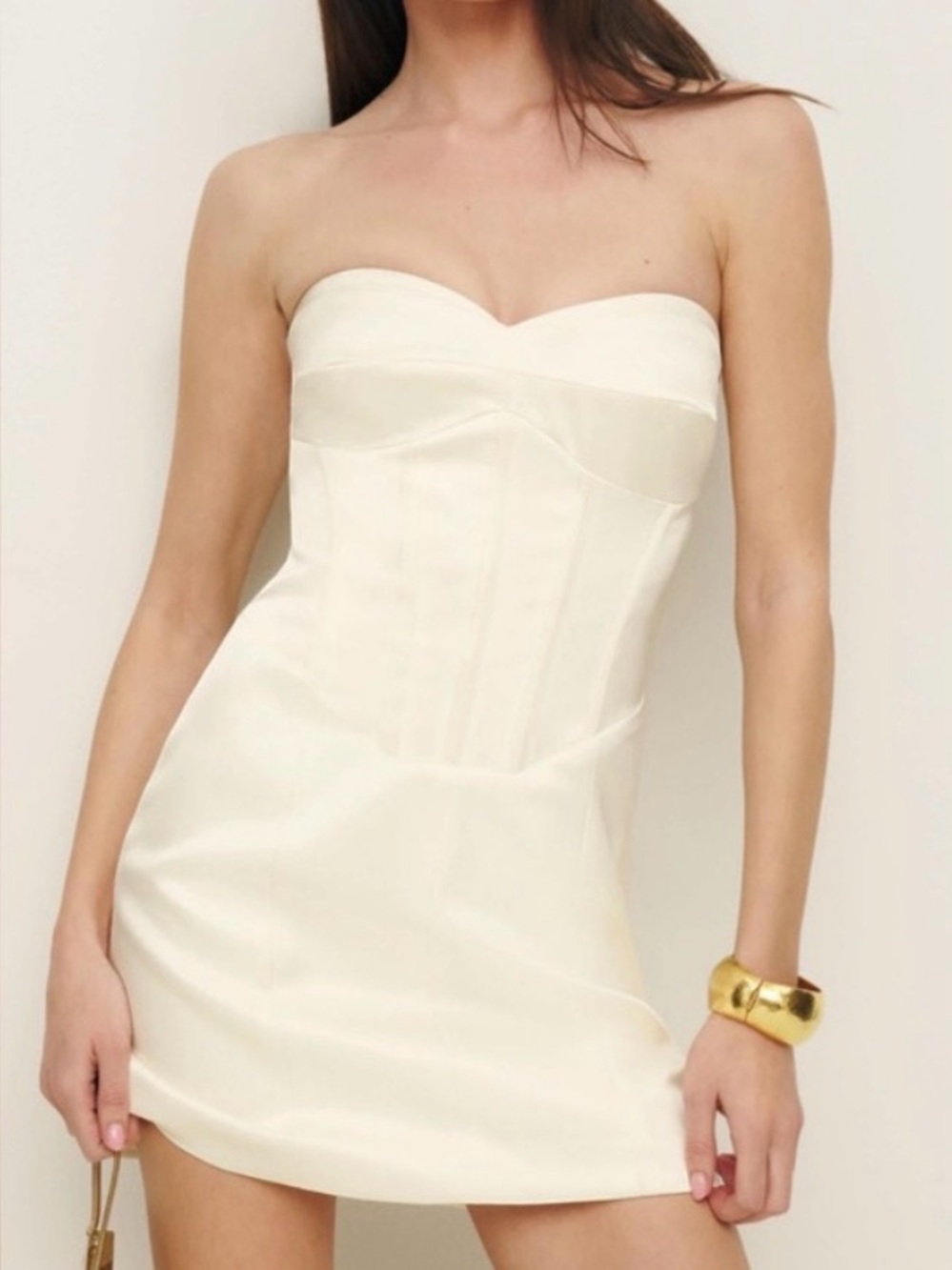 Strapless Reformation Corset Dress